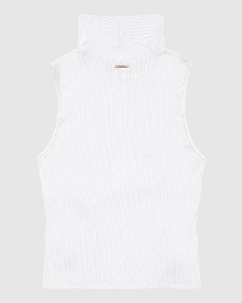 Blusa Básica Feminina Gola Alta Em Ribana - ENFIM