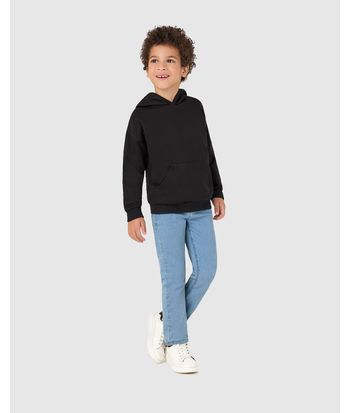 Calça Infantil Menino Slim Cós Ajustável Em Jeans Moletom Malwee Kids