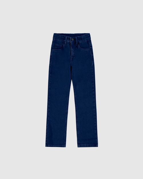 Calça Infantil Menino Slim Cós Ajustável Em Jeans Moletom Malwee Kids