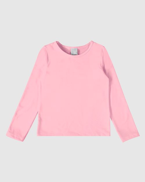 Camiseta Infantil Unissex Manga Longa Em Malha Flanelada Malwee Kids