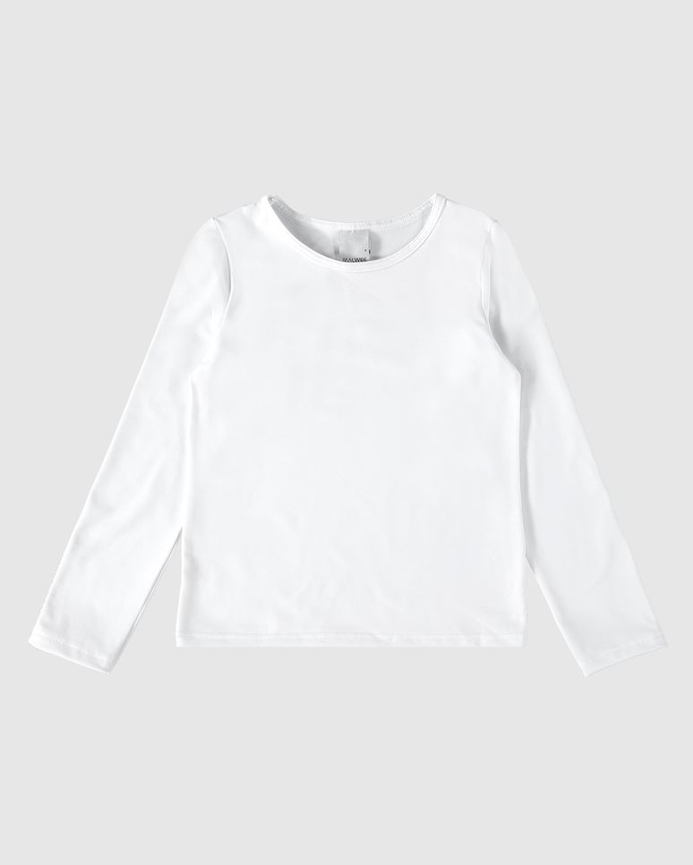 Camiseta Infantil Unissex Manga Longa Em Malha Flanelada Malwee Kids