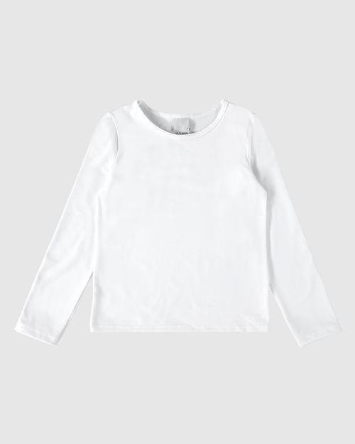 Camiseta Infantil Unissex Manga Longa Em Malha Flanelada Malwee Kids