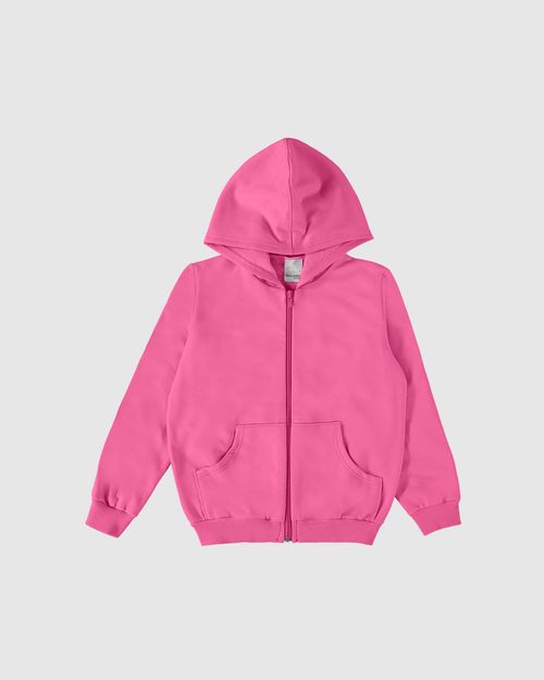 Jaqueta Infantil Unissex Com Capuz Em Moletom Flanelado Malwee Kids