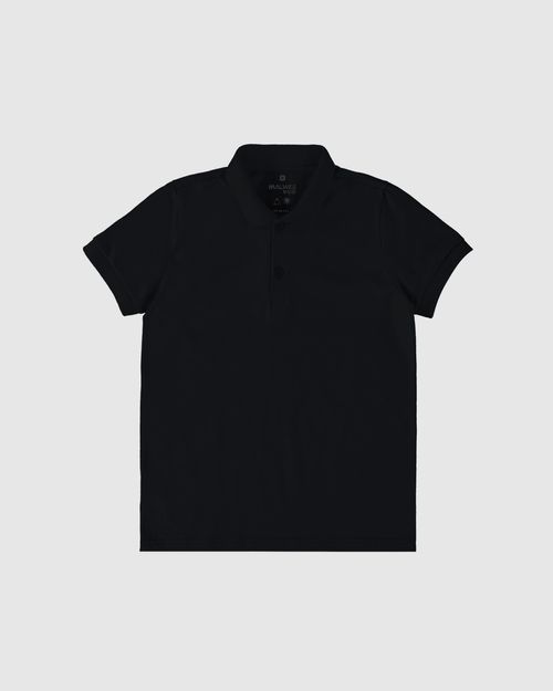 Camisa Polo Infantil Menino Peitilho Frontal Em Algodão Malwee Kids