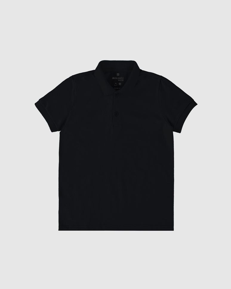 Camisa Polo Infantil Menino Peitilho Frontal Em Algodão Malwee Kids