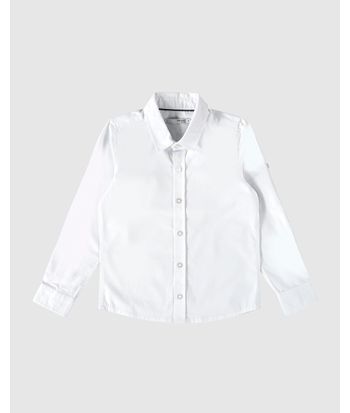 Camisa Infantil Menino Manga Longa Em Tricoline Malwee Kids