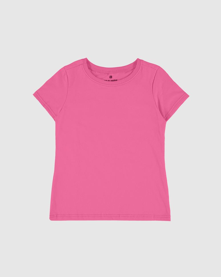 Blusa Infantil Menina Decote Redondo Em Algodão Malwee Kids