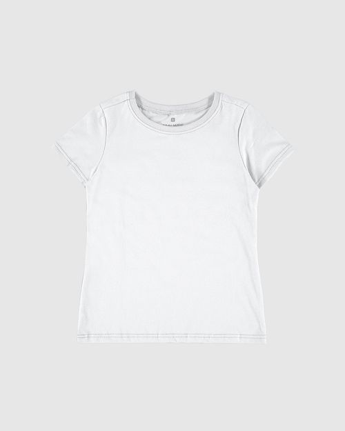Blusa Infantil Menina Decote Redondo Em Algodão Malwee Kids