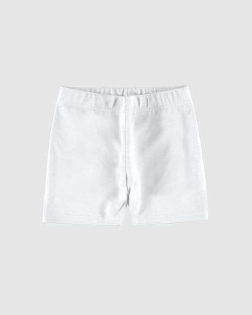 Shorts Infantil Menina Cós Elástico Em Algodão Malwee Kids