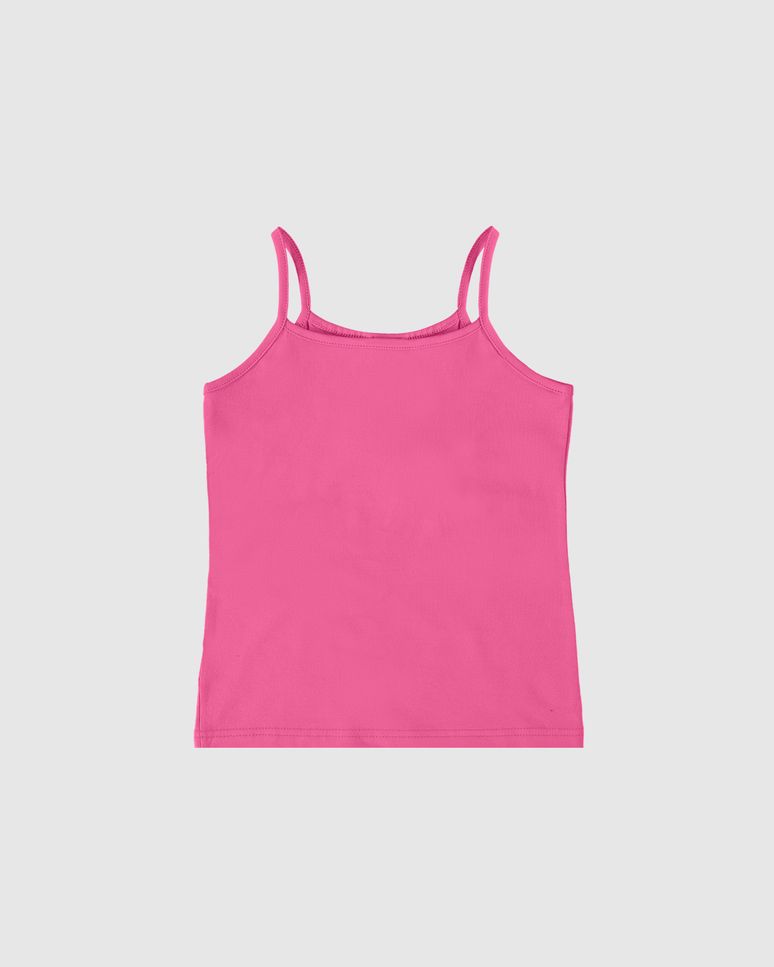 Regata Infantil Menina Alça Fina Em Algodão Malwee Kids