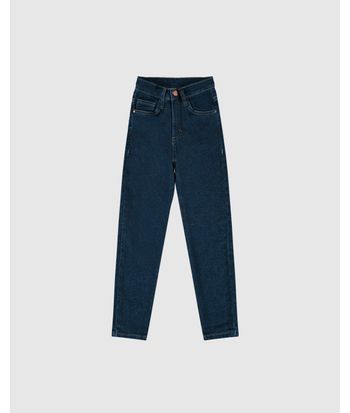 Calça Infantil Menina Skinny Em Jeans Moletom Malwee Kids