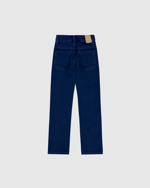 Calça Infantil Menino Slim Cós Ajustável Em Jeans Moletom Malwee Kids