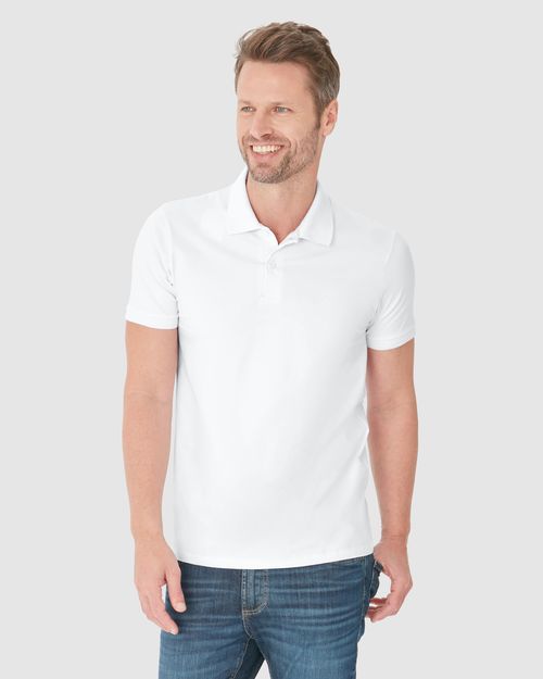 Camisa Polo Básica Masculina Regular Em Algodão