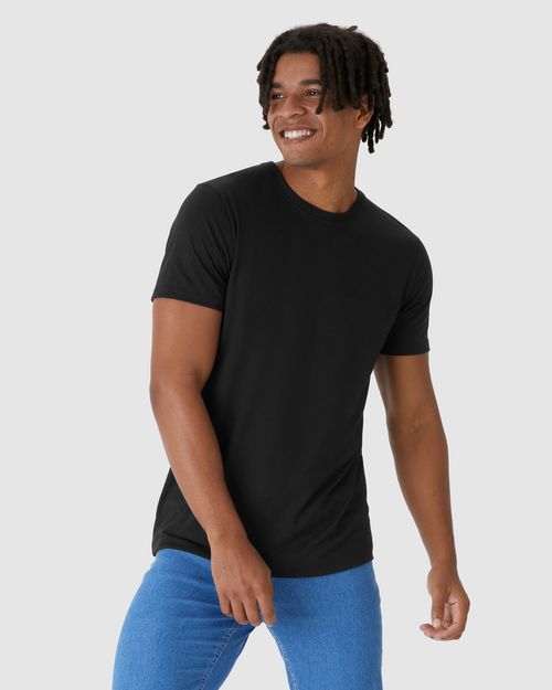 Camiseta Movimento Masculina Decote Redondo Em Malha Anti Odor