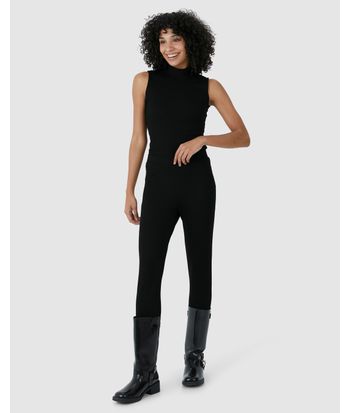 Calça Legging Feminina Montaria Em Malha Interlock