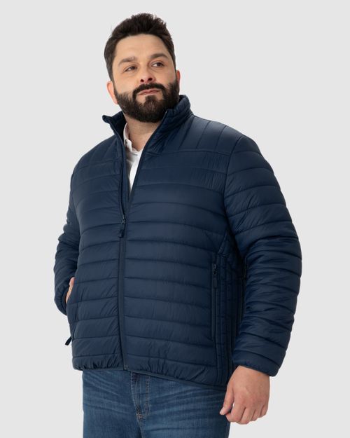 Jaqueta Puffer Masculina Plus Size Em Poliamida