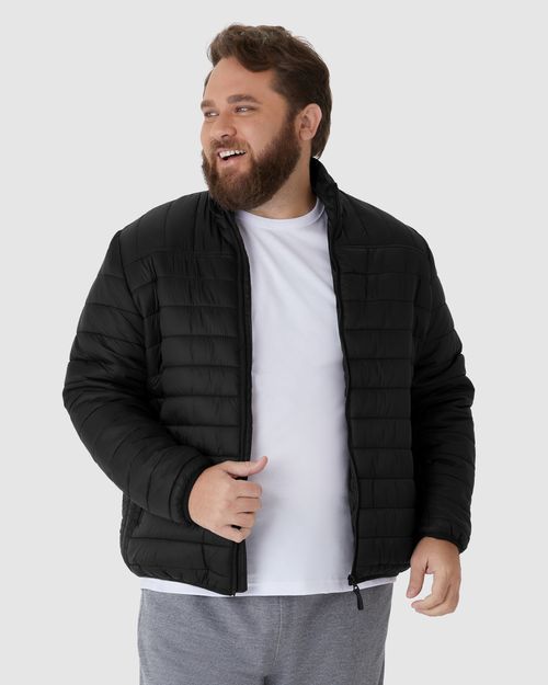 Jaqueta Puffer Masculina Plus Size Em Poliamida