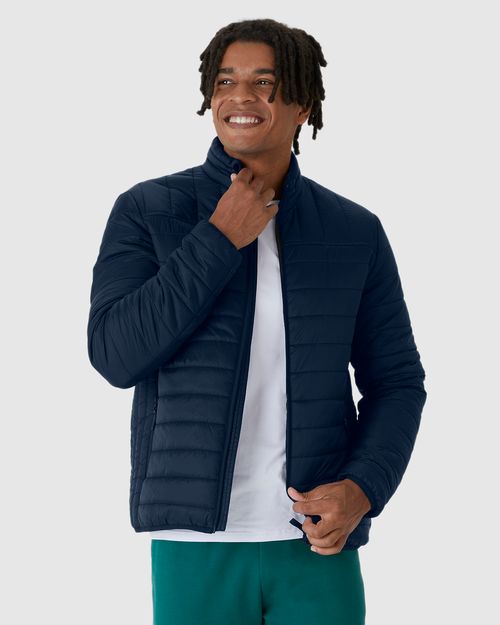 Jaqueta Básica Masculina Puffer Em Poliamida