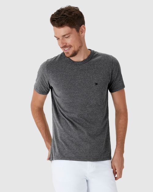 Camiseta Básica Masculina Slim Em Algodão