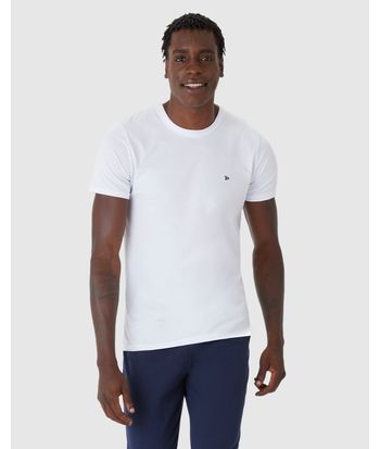 Camiseta Básica Masculina Slim Em Algodão