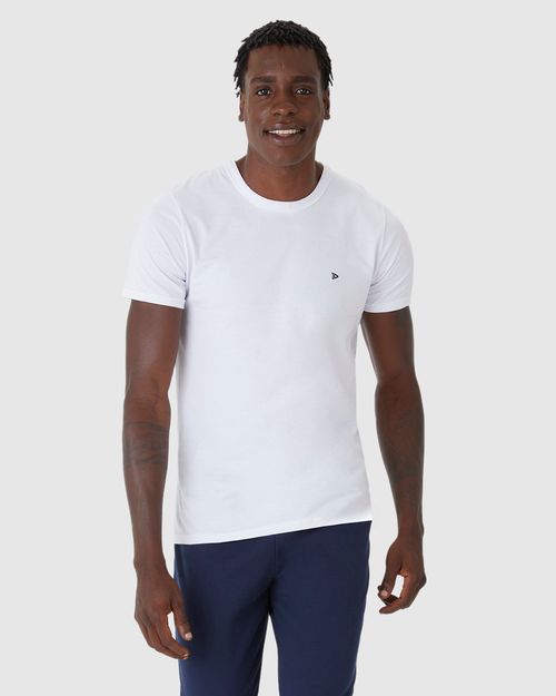 Camiseta Básica Masculina Slim Em Algodão