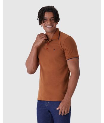 Camisa Polo Básica Masculina Em Piquet Premium