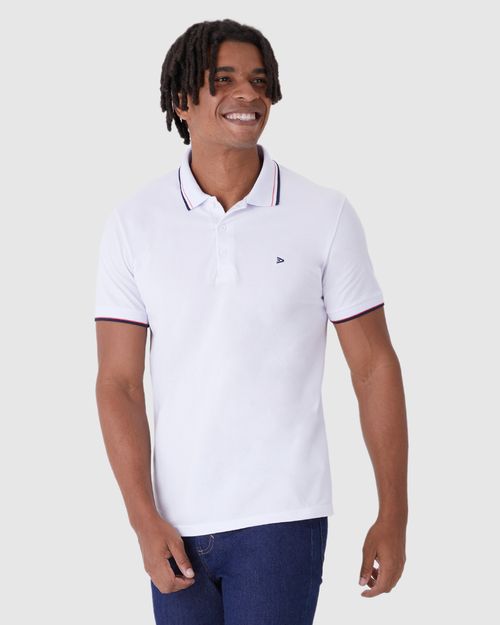 Camisa Polo Básica Masculina Em Piquet Premium