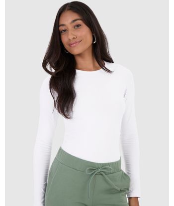 Blusa Básica Feminina Decote Redondo Em Algodão