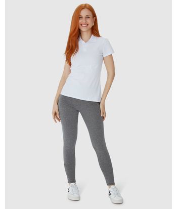 Calça Legging Básica Feminina Em Algodão