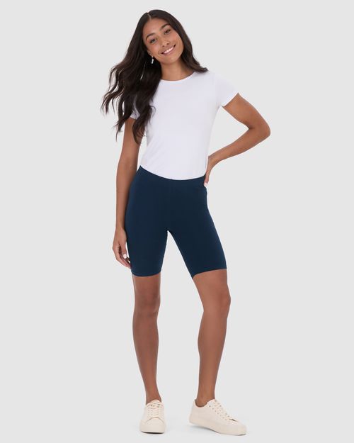 Bermuda Básica Feminina Ciclista Em Algodão
