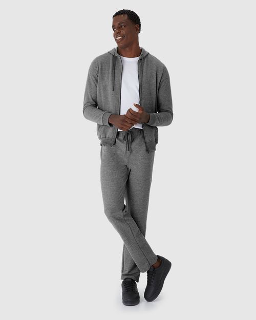 Calça Básica Masculina Em Moletom Sem Flanela