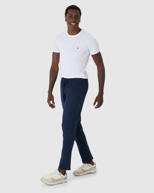 Calça Básica Masculina Em Moletom Sem Flanela