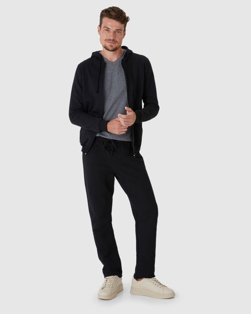 Calça Básica Masculina Em Moletom Sem Flanela
