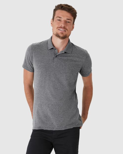 Camisa Polo Básica Masculina Peitilho Frontal Em Algodão
