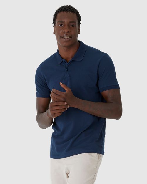 Camisa Polo Básica Masculina Gola Esporte Piquet Stretch