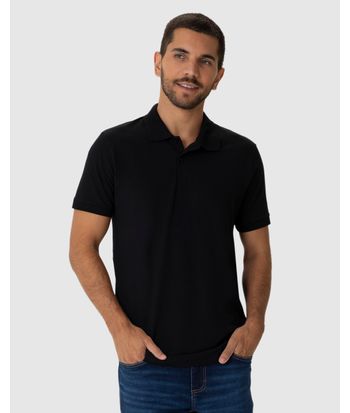 Camisa Polo Básica Masculina Gola Esporte Piquet Stretch
