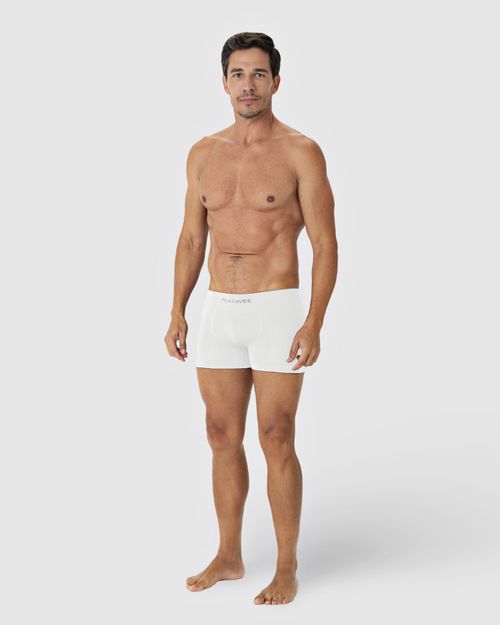 Cueca Masculina Boxer Cós Elástico Em Poliamida