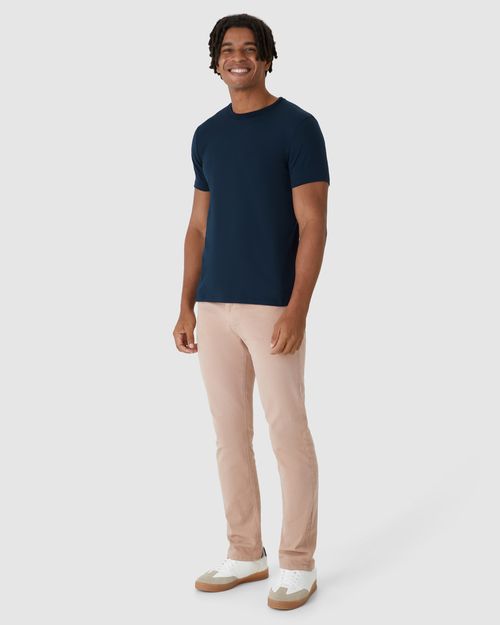 Camiseta Básica Masculina Bordado Peitoral Em Algodão