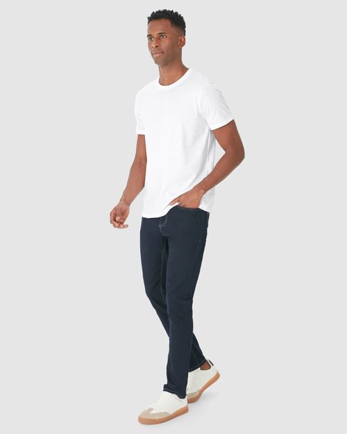 Camiseta Pima Masculina Com Acabamento No Decote Interno