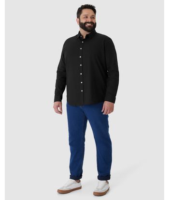 Camisa Básica Masculina Plus Size Em Tricoline