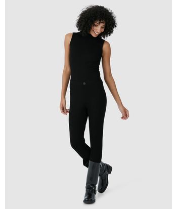 Calça Legging Feminina Montaria Em Malha Interlock