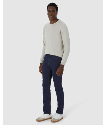 Calça Slim Masculina Cintura Média Em Flex Jeans