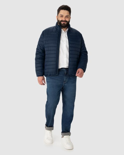 Jaqueta Puffer Masculina Plus Size Em Poliamida