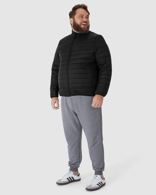 Jaqueta Puffer Masculina Plus Size Em Poliamida