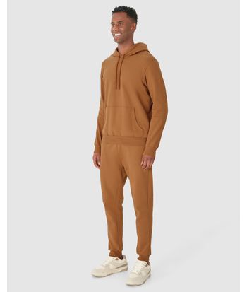 Calça Básica Masculina Jogger Em Moletom Flanelado