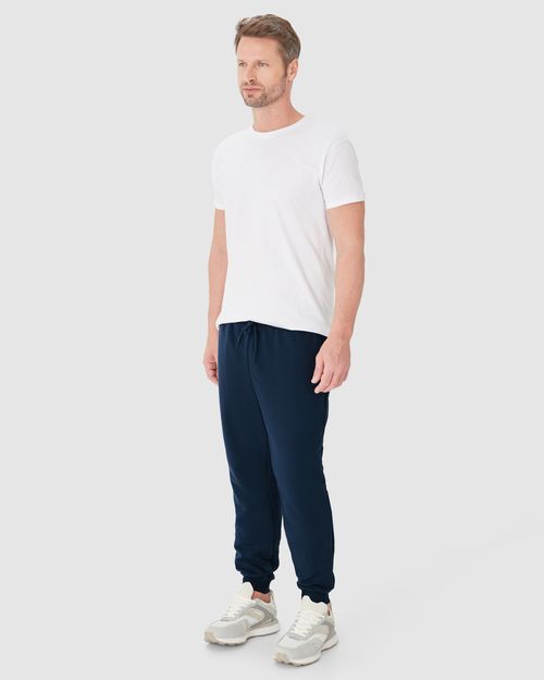 Calça Básica Masculina Jogger Em Moletom Sem Flanela