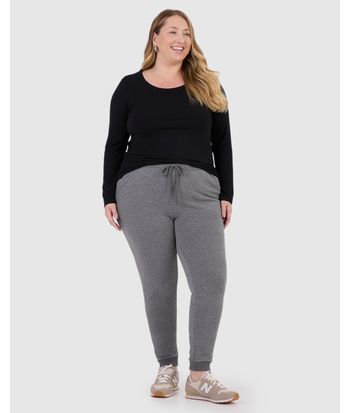 Blusa Básica Feminina Plus Size Decote Redondo Em Viscose Stretch