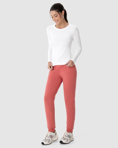 Blusa Básica Feminina Decote Redondo Em Viscose Stretch