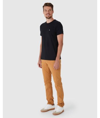 Camiseta Básica Masculina Slim Em Algodão