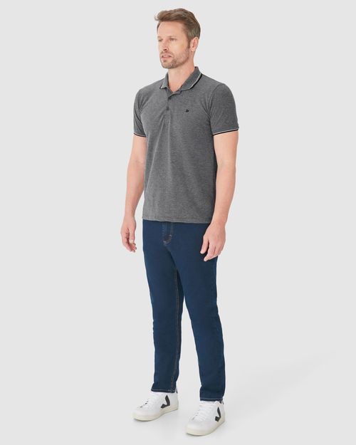 Camisa Polo Básica Masculina Em Piquet Premium